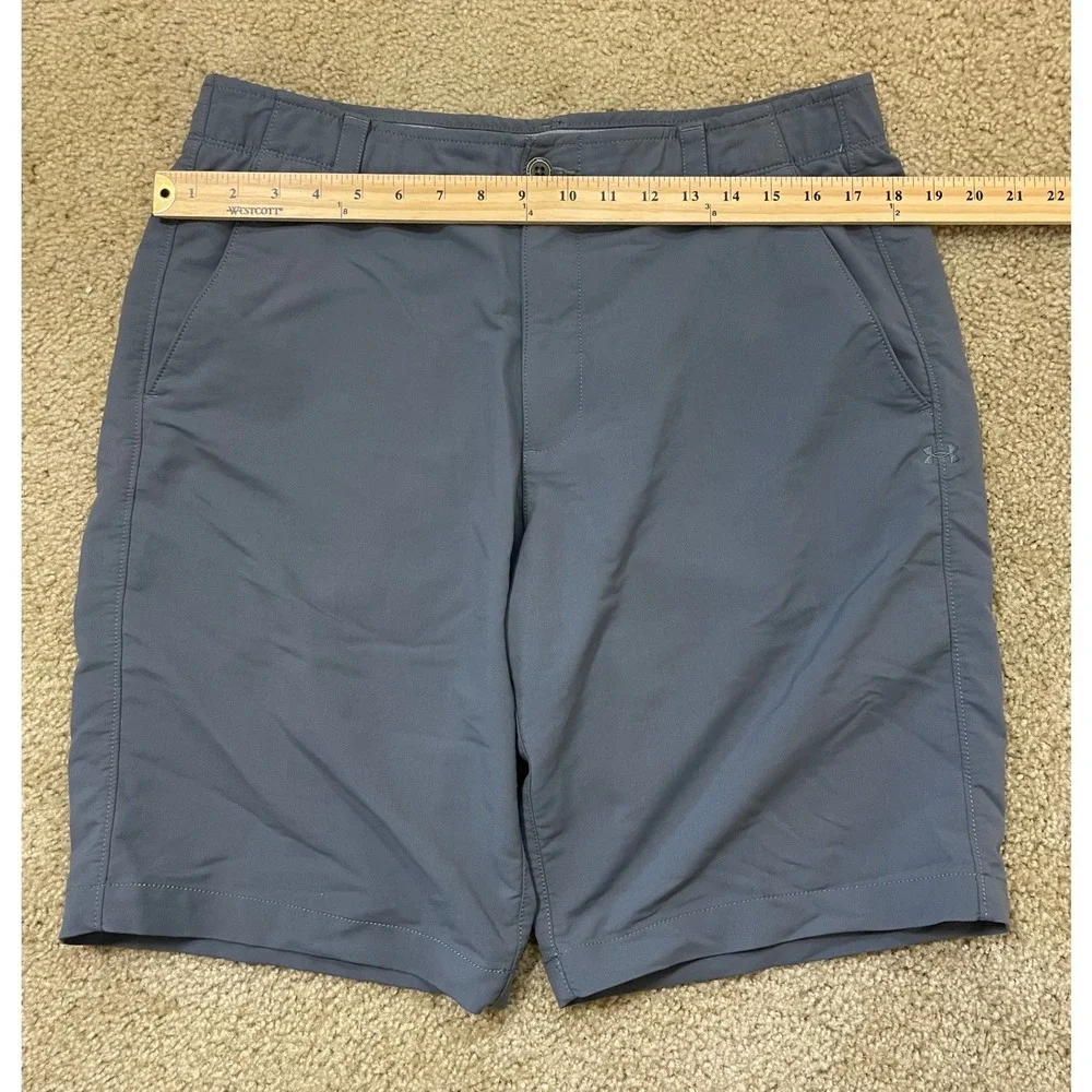 Under Armour Golf Shorts‎ Mens Size 36 Lose Heatgear Gray Performance Activewear